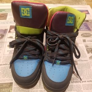 Colorful Gray DC Skate Shoes